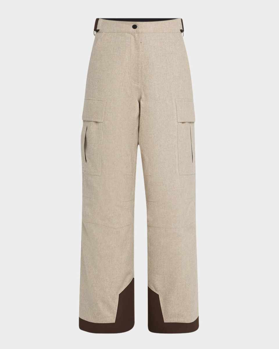 Padded Technical Wool Ski Pants
